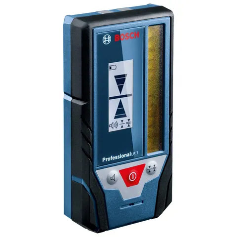 Bosch Professional Ricevitore Bosch LR 7,raggio rosso e verde, 2 batterie da 1,5 V AAA
