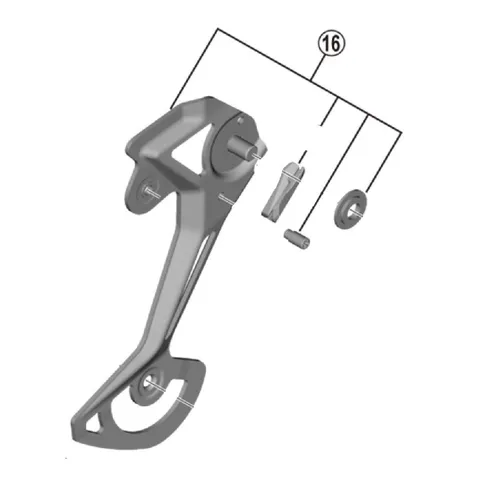 Shimano RD-M8100 Tipo SGS Piastra guida catena Black One Size
