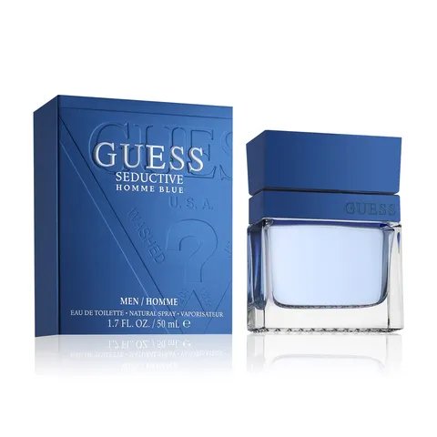 Guess Seductive Blue, Eau de Toilette, Profumo Orientale Legnoso, 50 ml