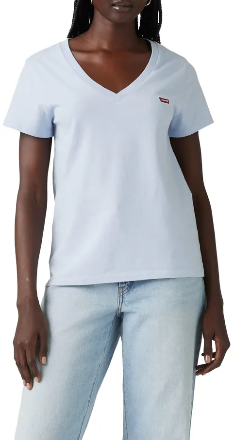 Levi's The Perfect V-Neck, T-Shirt Donna, Skyway Cotton, XS