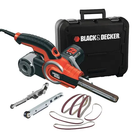 Black+Decker Levigatrice a nastro stretta elettrica da 400 W, KA902EK-QS