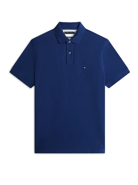 Tommy Hilfiger Maglietta Polo Maniche Corte Uomo 1985 Regular Fit, Blu (Carbon Navy), XL