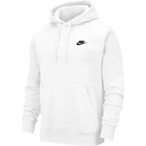 Nike M Nsw Club Po Bb, Felpa con Cappuccio Uomo, Bianco (White/White/Black), S