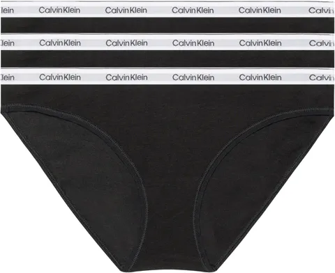 Calvin Klein Slip Bikini Donna Confezione 3 Nero
