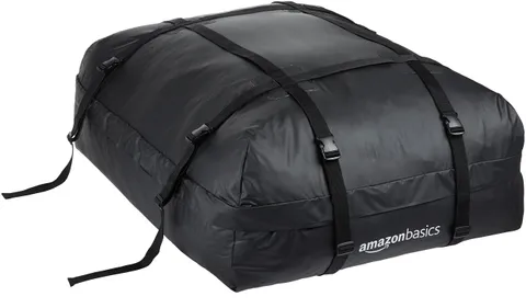 Amazon Basics Borsa da Tetto Auto, 425L, Impermeabile, Borsa Portapacchi Pieghevole per