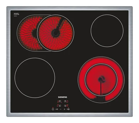Siemens ET645HN17E iQ300 - Piano cottura, 58,3 cm, colore: nero con display digitale