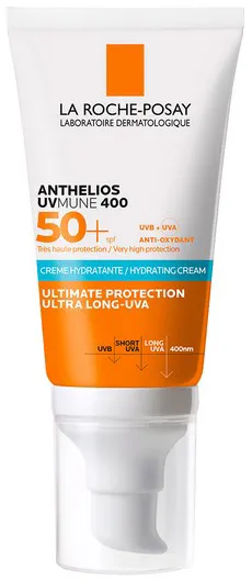 La Roche-Posay Anthelios Uvmune, Crema Idratante SPF50+, Per Tutte le Pelli, Elevata
