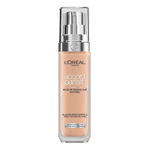 L'Oréal Paris Fondotinta Fluido Coprente Accord Parfait, Risultato Naturale, No Effetto