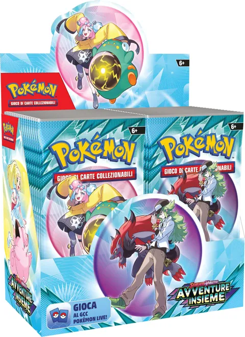 Pokémon GCC: Espositore di buste dell’espansione Scarlatto e Violetto - Avventure