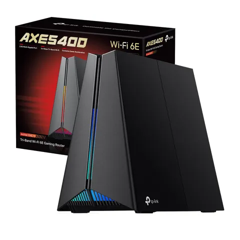 TP-Link Archer GXE75 Router Wi-Fi 6E AXE5400Mbps Tri-Band, 4 Porte Gigabit