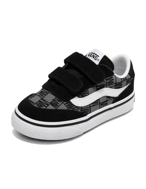Vans Brooklyn LS V, Scarabocchio a Quadri, Nero