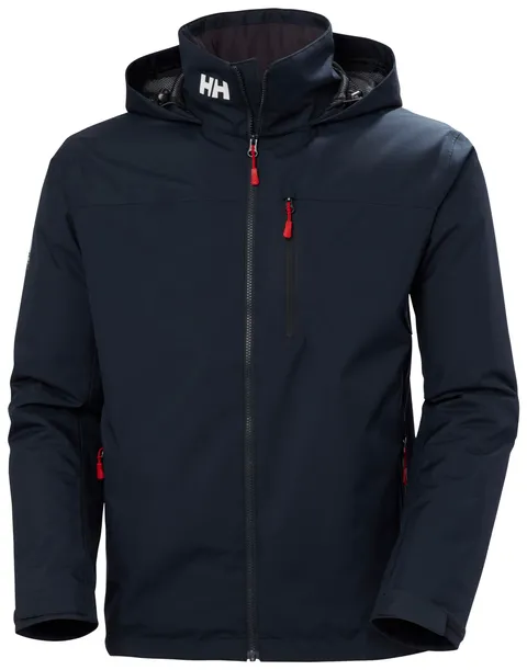 Helly Hansen Men's Crew Hooded Midlayer Jacket 2, Navy, 3XL