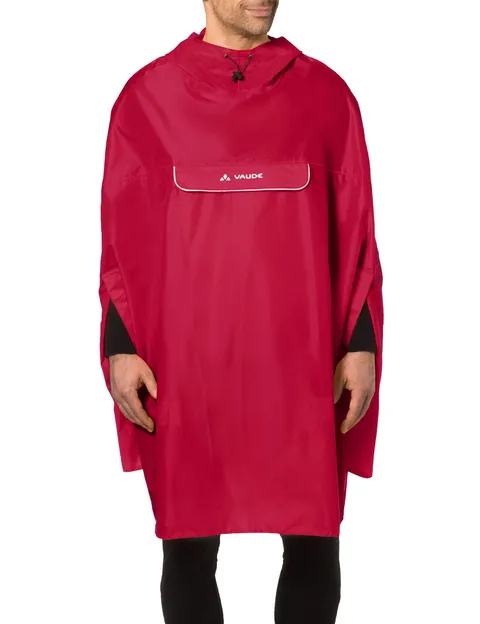 Vaude Valdipino Poncho, Unisex Bambini, Indian Red, L