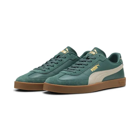 PUMA Sneakers Club II Era Unisex 46, Herb Garden Silver Fog Red Rhythm Green Beige