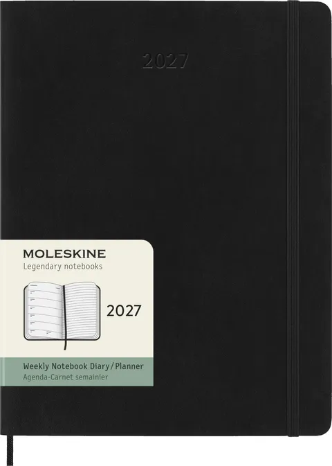 Moleskine Agenda Settimanale 2027, Planner 12 Mesi Con Spazio Per Note, Copertina Morbida