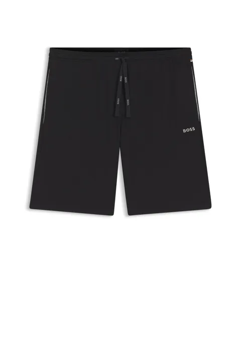 Boss Homewear - Pantaloni Corti da Uomo, per Il Tempo Libero, Nero1, M