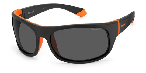 Polaroid Pld 2125/s 8LZ/M9 Black Orange Sunglasses Men's Acetate, Standard, 66