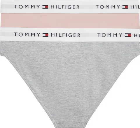 Tommy Hilfiger Bikini da Bambina, 2 Pezzi, Ug0Ug00750, Mutandine, Multicolore (Rosa
