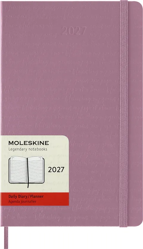 Moleskine Agenda Giornaliera 2027, Planner 12 Mesi Con Copertina Rigida e Chiusura