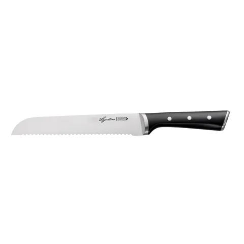 Lagostina Iceforce, Coltello da Pane 20 cm in Accaio Inox con Lama Raffreddata, Coltello