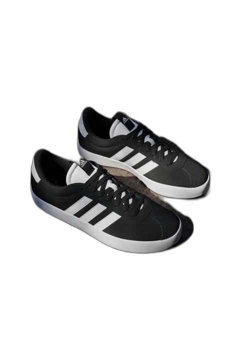 adidas Uomo Vl Court 3.0 Shoes, Core Black / Core Black / Core Black, 46 2/3 EU