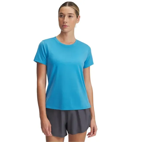 Under Armour UA Launch Manica Corta - Blu Ether / / Riflettente - LG