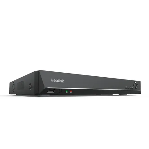 Reolink NVR 36CH, Supp. 16MP/12MP/4K/5MP/4MP, 3 Slot per HDD (No HDD), Sist. Allarme O/I Integrato, Sistema di Videosorveglianza per Registrazione 24/7, Nessuna porta PoE, Switch PoE Necessario, RLN36