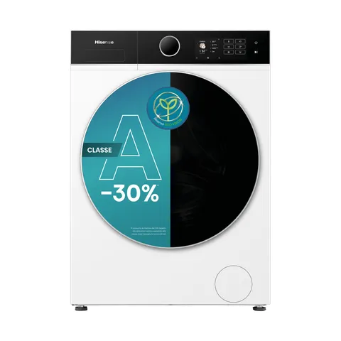Hisense WF5I8043BWF Lavatrice slim a Carica Frontale 8 kg, Classe A-30%, 1400 rpm, 15