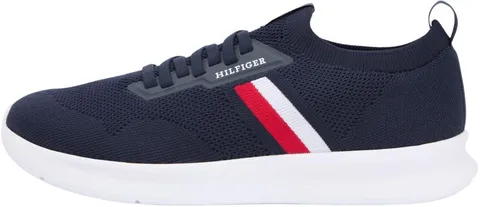 Tommy Hilfiger Runner da Uomo Leggero Lavorato a Maglia FM0FM05756 Low Top, Blu (Desert
