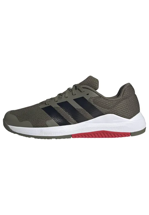 adidas Uomo Dropset Base Training Shoes, Olive Strata/Core Black/Pure Ruby, 41 1/3 EU