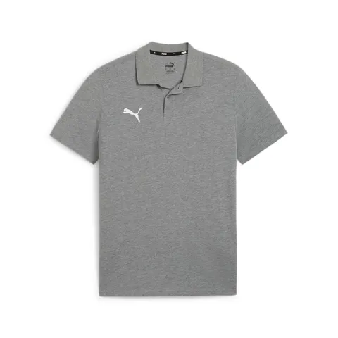 Puma teamGOAL Casuals Polo, Grigio Medio Heather-Bianco, XL Unisex-Adulto