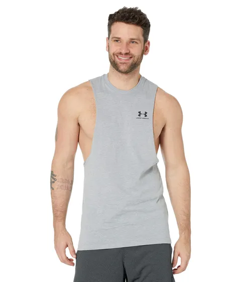 Under Armour Sportstyle - Maglietta da Uomo Senza Maniche con Taglio sul Petto Sinistro