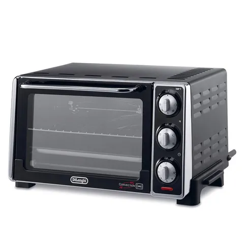 De'Longhi EO20792 Forno Elettrico da 20 Litri con Spegnimento Automatico, 7 Funzioni Cottura, Timer, in Dotazione Spiedo Girarrosto con Impugnatura, Porta Doppio Vetro, Termostato Regolabile, 1300W