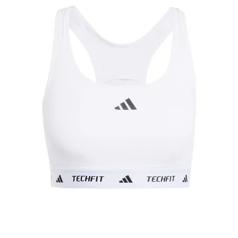adidas Donna Techfit Bra, White, XL