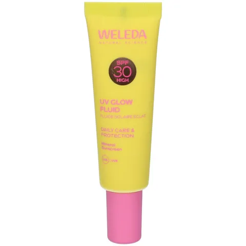 Weleda UV Fluid Glow SPF 30 - Fluido solare con fattore di protezione solare 30 e olio di