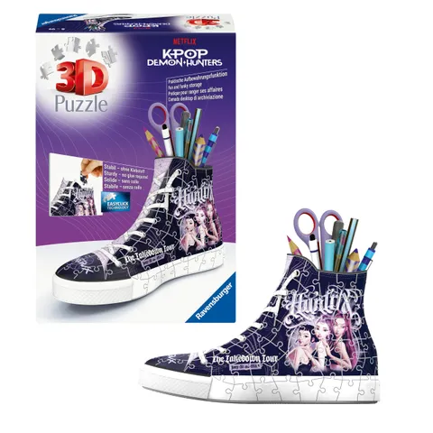 Ravensburger - Puzzle 3D K-Pop Demon Hunters Sneaker, 112 Pezzi, 8+ Anni