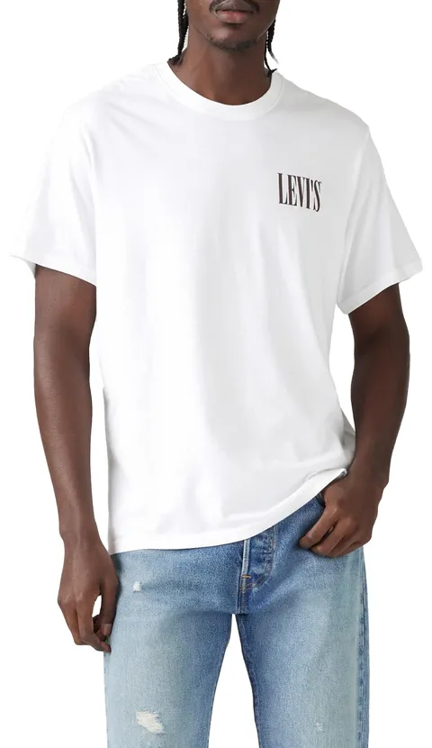 Levi's SS Relaxed Fit Tee, T-Shirt Uomo, Ssnl Serif Logo Brig, M