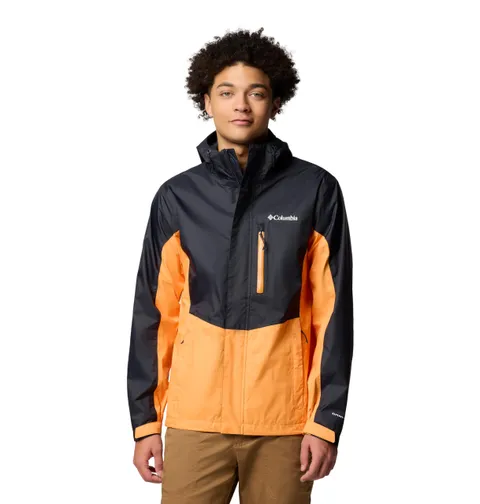 Columbia Pouring Adventure 3 Jacket, Giacca antipioggia impermeabile Uomo, Nero/Koi, XXL