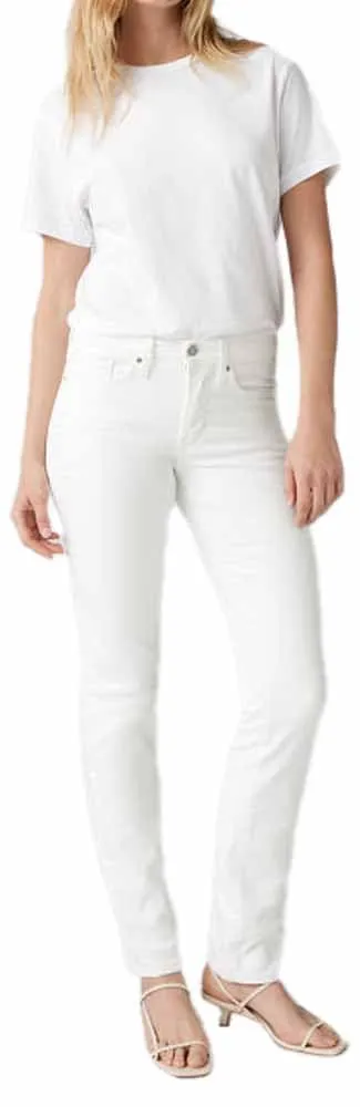 Levi's 314 Shaping Straight, Jeans Donna, Soft Clean White, 28W / 30L