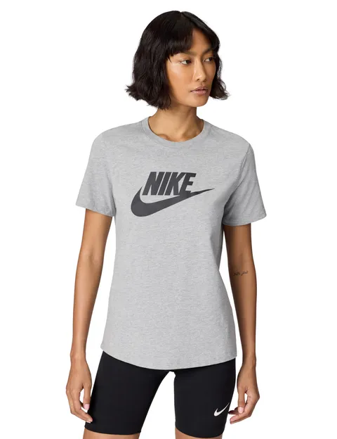 NIKE DX7906-063 W NSW Tee Essntl ICN FTRA T-Shirt Donna Dk Grey Heather XS