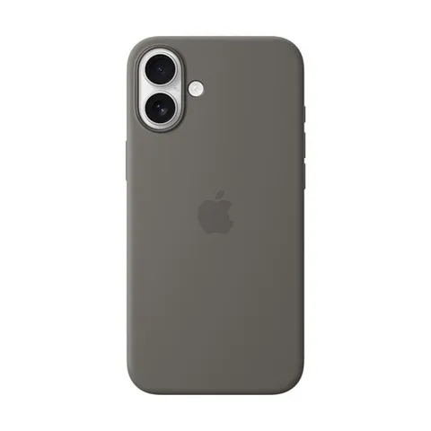 Apple Custodia MagSafe cover in silicone per iPhone 16 Plus - Grigio pietra 