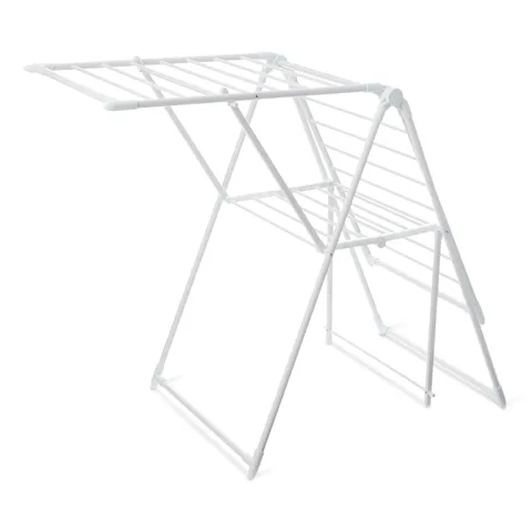 Amazon Basics, Stendibiancheria pieghevole a 2 ali, in metallo, 154,9 x 60 x 99,8 cm