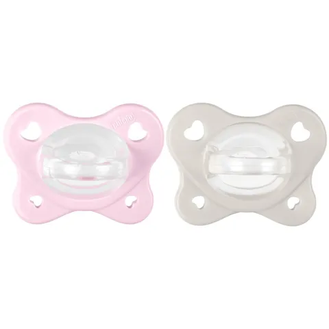 Chicco Dual Soft Ciuccio Silicone 2-6 Mesi Bicolore
