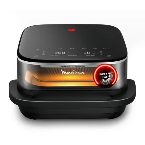 Moulinex Ever Fry XXL Surface Friggitrice ad aria XXL 1,2kg, Nero, EZ4218