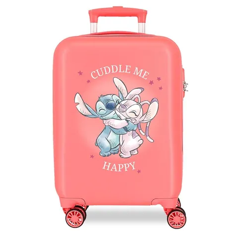 Disney Joumma Stitch Cuddle Me Valigia da Cabina Rosa 38 x 55 x 20 cm Rigido 2 kg