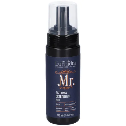 Euphidra - Mr. Schiuma Detergente Viso, Detersione Delicata per Pelli Sensibili e Miste