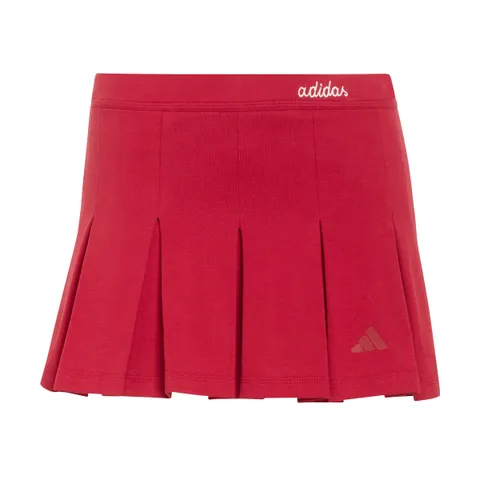 adidas Femme Seasonal Essentials Colorpop Skirt with Inner Leggings, Active Maroon/off