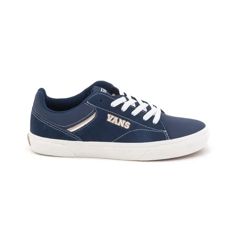 Vans SeldanSneaker Uomo, Abito in Pelle Scamosciata Sportiva Blues, 44.5 EU