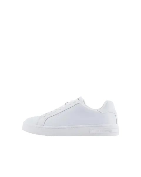 Armani Exchange Scarpe da Ginnastica in Pelle Bianca