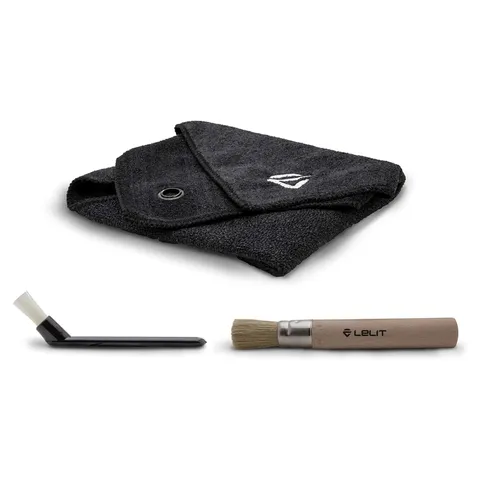 Lelit Kit di Pulizia per Macchine da caffè - con Panno in Microfibra, Spazzola in Legno &